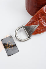 Vintage Fendi Fendissime Obi Crocodile Belt Original Tag at Recess Los Angeles