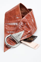 Vintage Fendi Fendissime Obi Crocodile Belt at Recess Los Angeles