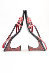 Recess Los Angeles Designer Consignment Resale Recycled Vintage Fendi Square Toe Strappy Snake Sandals