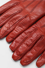 Recess Los Angeles Vintage Fendi Kid Leather Fur Trim Gloves