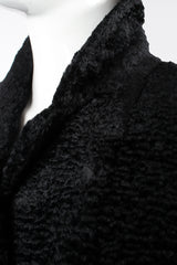 Vintage Fendi Faux Astrakhan Curly Lamb Coat on Mannequin collar wear at Recess Los Angeles