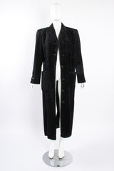 Vintage Fendi Faux Astrakhan Curly Lamb Coat on Mannequin front open at Recess Los Angeles