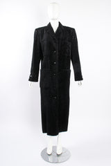 Vintage Fendi Faux Astrakhan Curly Lamb Coat on Mannequin front at Recess Los Angeles