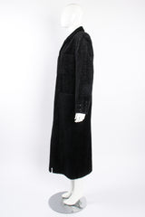 Vintage Fendi Faux Astrakhan Curly Lamb Coat on Mannequin side at Recess Los Angeles