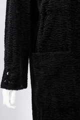 Vintage Fendi Faux Astrakhan Curly Lamb Coat on Mannequin pocket at Recess Los Angeles