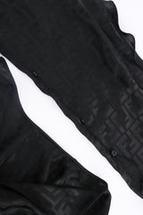 Fendi 2022 S/S Monogram Silk Dress & Scarf Shawl Set scarf @ Recess LA