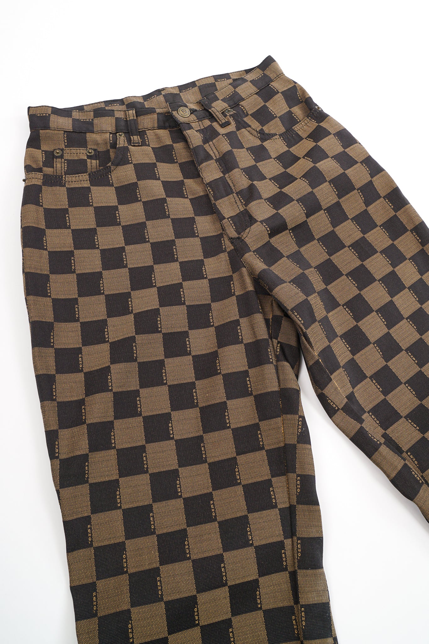 Vintage Fendi Checkerboard Monogram Pant flat  at Recess Los Angeles
