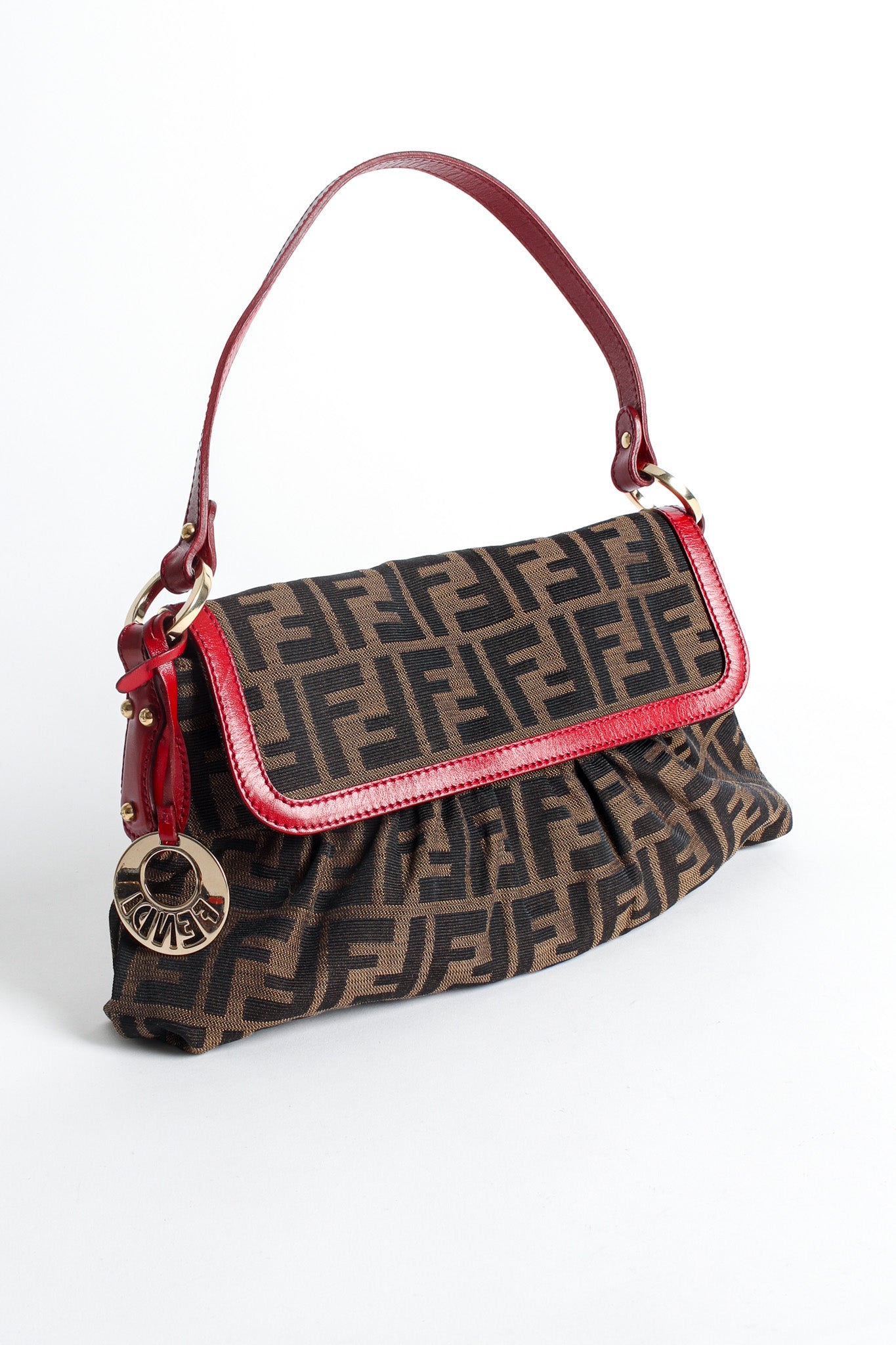 FENDI Vintage Zucca Shoulder Bag - A Retro Tale