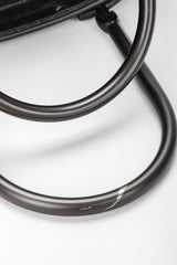 Recess Designer Consignment Vintage Ferragamo Gunmetal Metal Cage Mini Tote Bag Los Angeles Resale