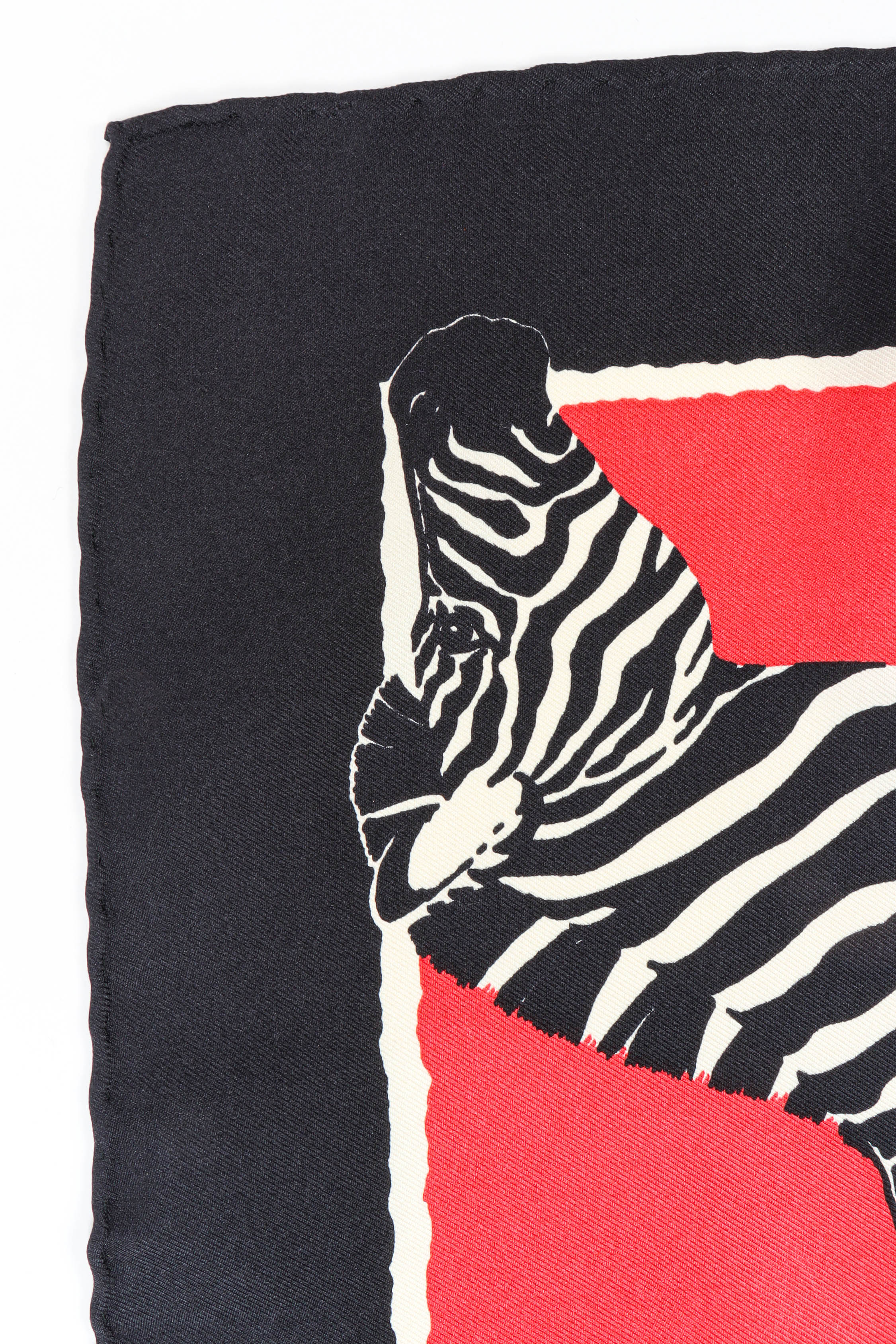 Vintage Ferragamo Prancing Zebra Scarf print @ Recess LA