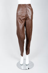 Vintage Firenze Santa Barbara Leather Utility Pant on Mannequin front at Recess