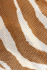 Vintage Flora Kung Free Feathered Print Dress stain detail close up @ Recess LA