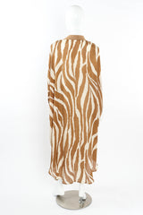 Vintage Flora Kung Free Feathered Print Dress mannequin back @ Recess LA