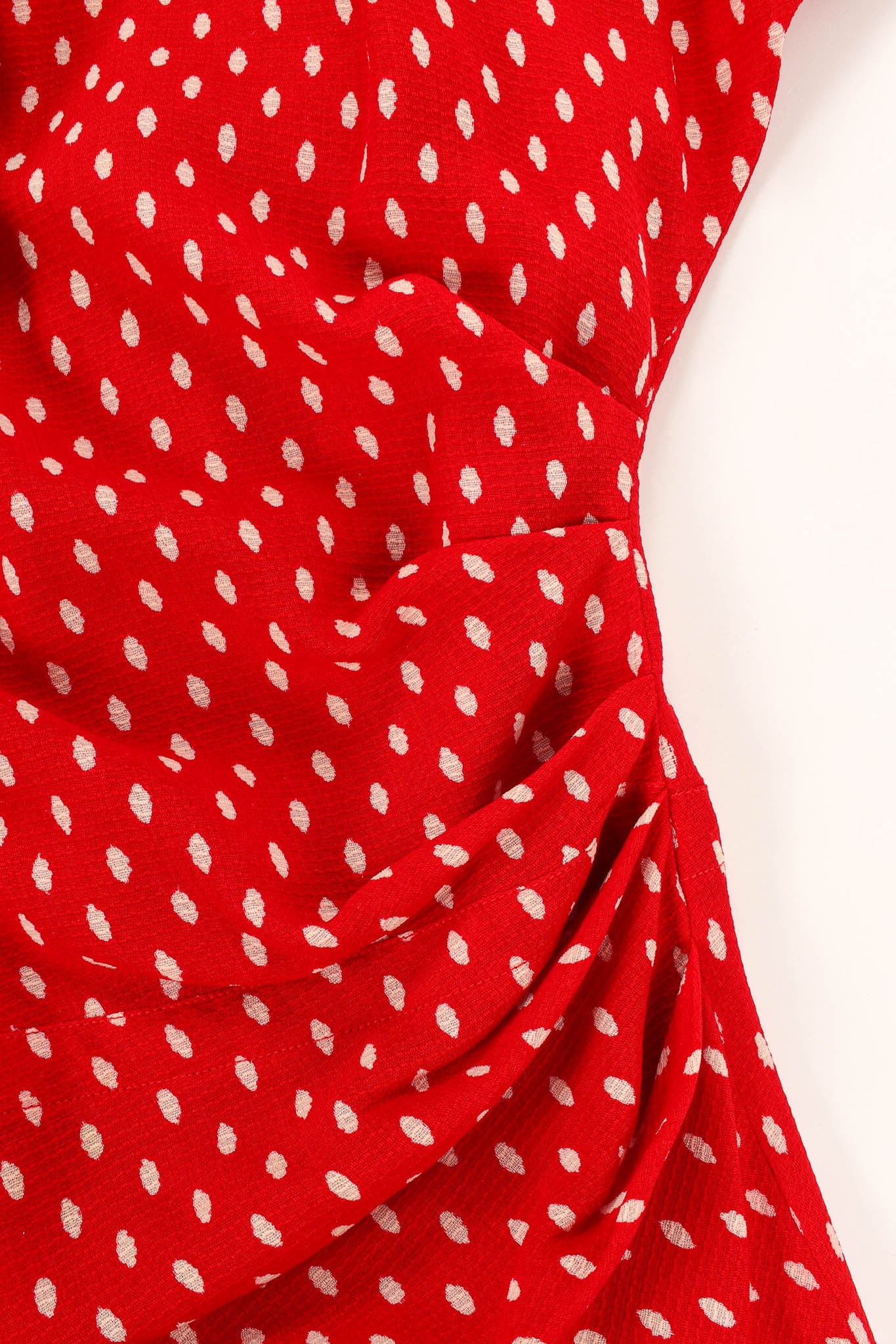 Vintage Fontana Red Polka Dot Bolero & Dress Set gathered waistline @ Recess Los Angeles