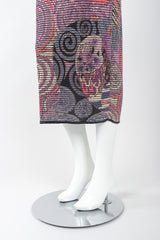 Recess Designer Consignment Vintage Frances La Vie Mosaic Dolman Shift Dress Los Angeles Resale