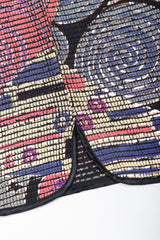 Recess Designer Consignment Vintage Frances La Vie Mosaic Dolman Shift Dress Los Angeles Resale