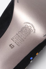 Recess Los Angeles Vintage Franco Celin Rainbow Crystal Heart Studded Heels