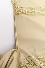 Vintage Fred Perlberg Long Tiered Fringe Dress hole at Recess Los Angeles