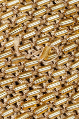 Vintage Fred Hayman Liquid Gold Beaded Gown loose bead