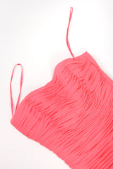 Recess Designer Consignment Vintage Fred Hayman Hollywood Ruched Feather Cocktail Dress & Shawl