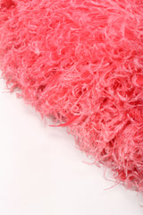 Recess Designer Consignment Vintage Fred Hayman Hollywood Ruched Feather Cocktail Dress & Shawl