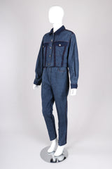 Recess Los Angeles Vintage Future Ozkek Reverse Denim Jacket & Pant Set Canadian Tuxedo