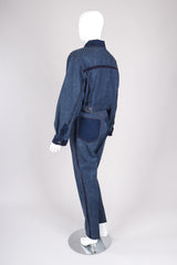 Recess Los Angeles Vintage Future Ozkek Reverse Denim Jacket & Pant Set Canadian Tuxedo