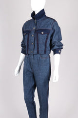 Recess Los Angeles Vintage Future Ozkek Reverse Denim Jacket & Pant Set Canadian Tuxedo