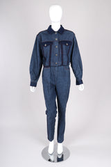 Reverse Denim Jacket & Pant Set