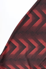 Recess Los Angeles Designer Consignment Vintage Future Ozbek Asymmetrical Chevron Print Stretch Dress