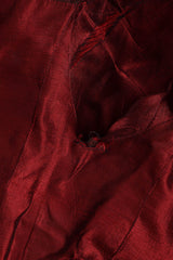 1960s Vintage Galanos Rose Print Cocktail Host Dress arm inseam/fabric run @ Recess LA