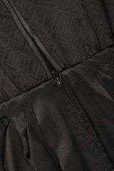 Recess Los Angeles Vintage Galanos Textured Silk Dolman Sleeve Dress