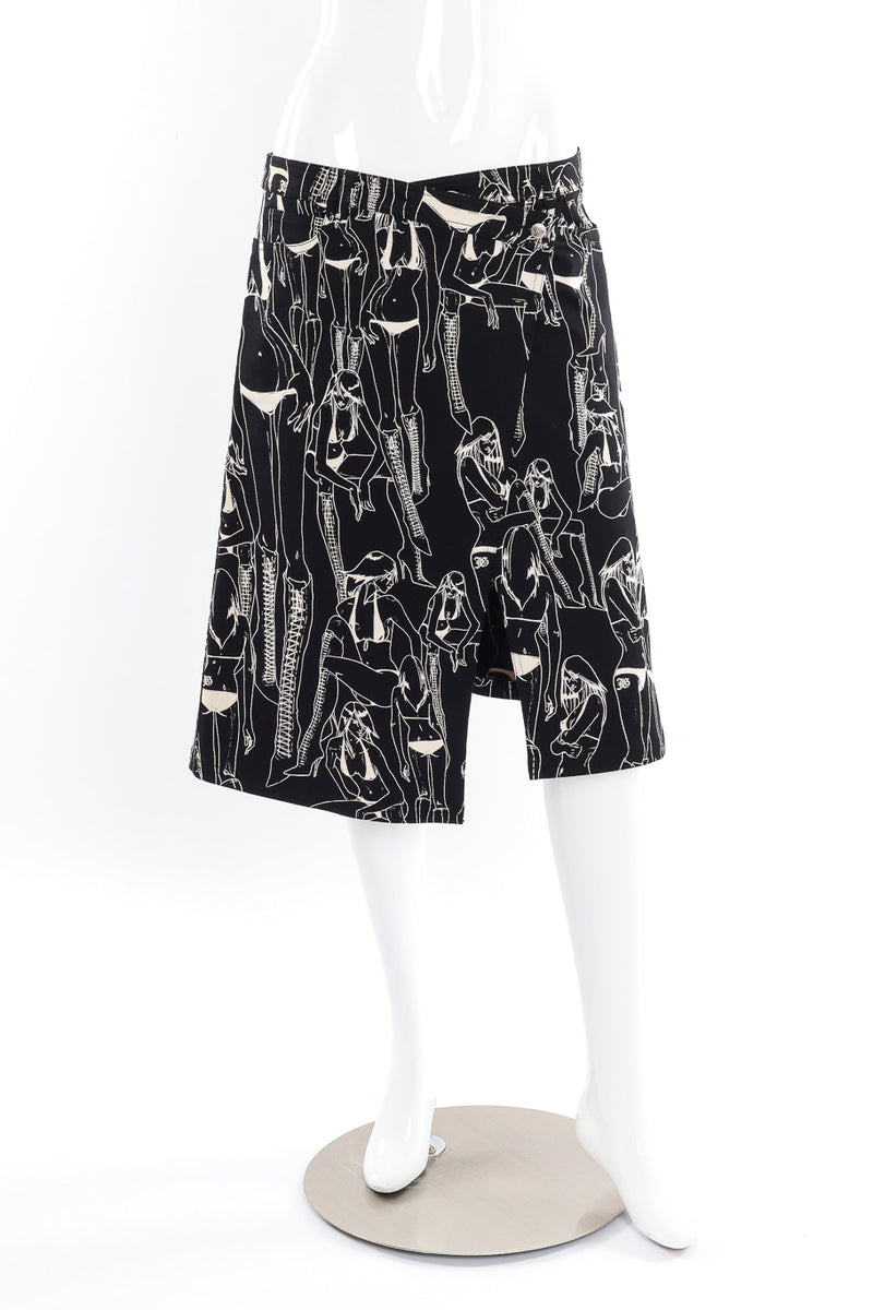 Wrap skirt by John Galliano mannequin front @recessla