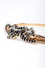 Recess Los Angeles Vintage Gay Boyer Gold Metal Striped Panther Belt