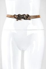Recess Los Angeles Vintage Gay Boyer Gold Metal Striped Panther Belt