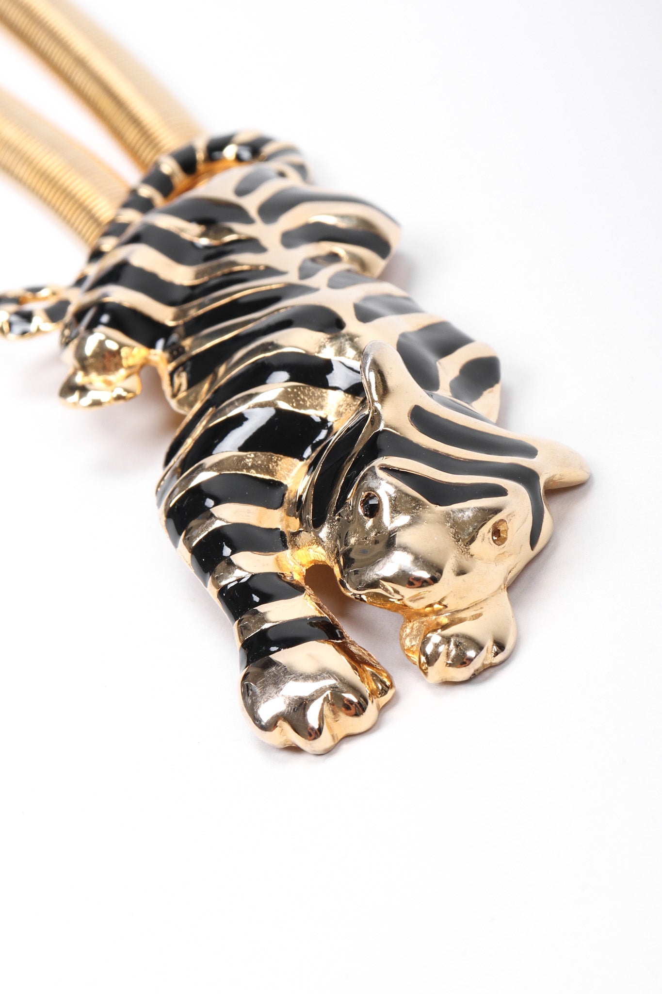 Recess Los Angeles Gay Boyer Gold Metal Striped Panther Belt