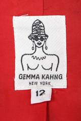 Recess Designer Consignment Vintage Gemma Kahng Uptown  Bengal Sleeve Jungle Jacket Los Angeles Resale