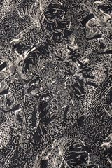 Recess Los Angeles Vintage Genny Silk Print Safari Scribble Dress