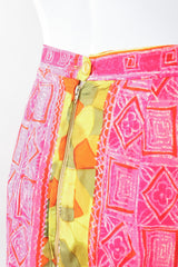 Recess Los Angeles Vintage Geno California Silk Tiki Rose Top & Skirt Set