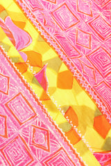 Recess Los Angeles Vintage Geno California Silk Tiki Rose Top & Skirt Set