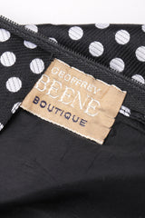 Recess Los Angeles Vintage Geoffrey Beene B&W Silk Dot Dress