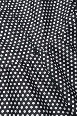 Recess Los Angeles Vintage Geoffrey Beene B&W Silk Dot Dress