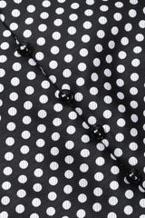 Recess Los Angeles Vintage Geoffrey Beene B&W Silk Dot Dress
