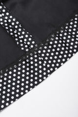 Recess Los Angeles Vintage Geoffrey Beene B&W Silk Dot Dress