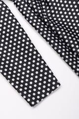Recess Los Angeles Vintage Geoffrey Beene B&W Silk Dot Dress