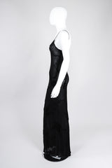 Recess Los Angeles Vintage Ghost 90s Sheer Velvet Burnout Slip Dress