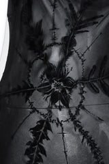 Recess Los Angeles Vintage Ghost 90s Sheer Velvet Burnout Slip Dress