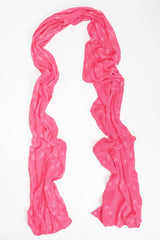 Recess Los Angeles Designer Consignment Vintage Ghost Hot Pink 90s Minimal Embroidered Slip Dress & Shawl