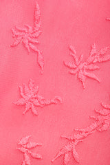 Recess Los Angeles Designer Consignment Vintage Ghost Hot Pink 90s Minimal Embroidered Slip Dress & Shawl