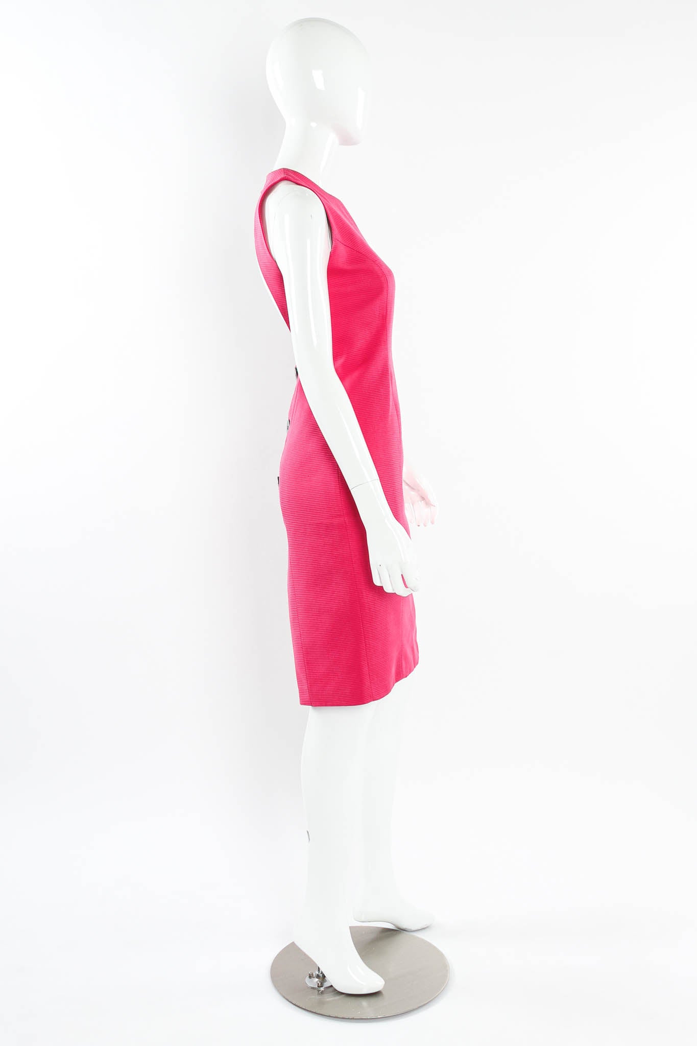 Vintage Gianfranco Ferre Ribbed Bolero & Dress Set mannequin dress side @ Recess Los Angeles
